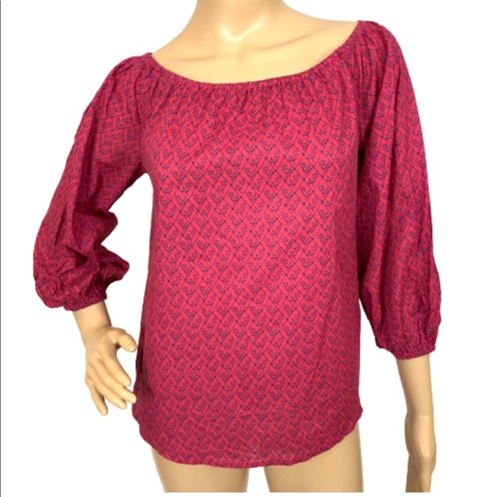 ANTHRO Maeve NWOT Patterned Top Size Small